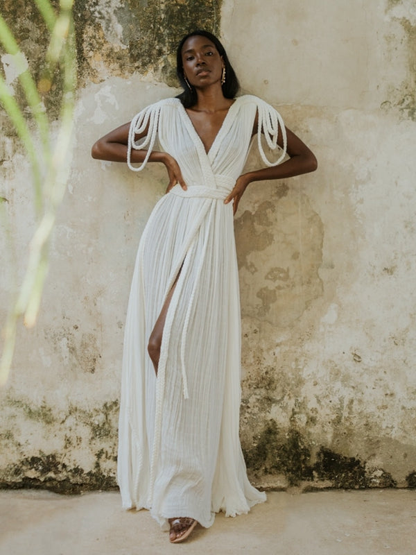 Sexy Cross Back Without Bikini Set Cover-up Dress