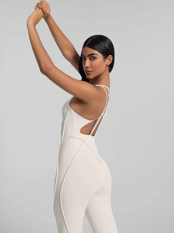 Sexy Cross Backless Stitch Performance Jumpsuit