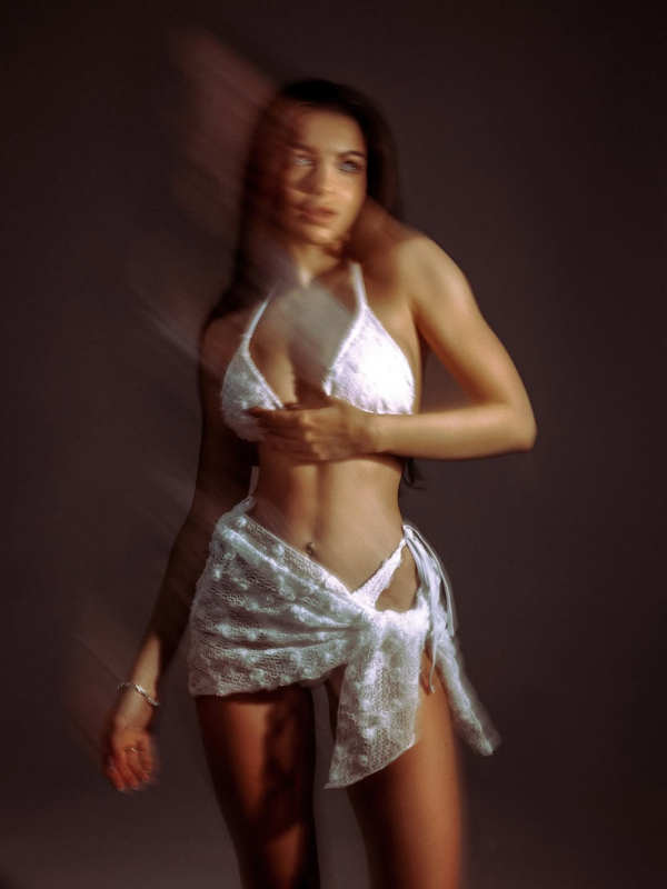 Sexy Flower Beach 3-Pieces Bikini Set