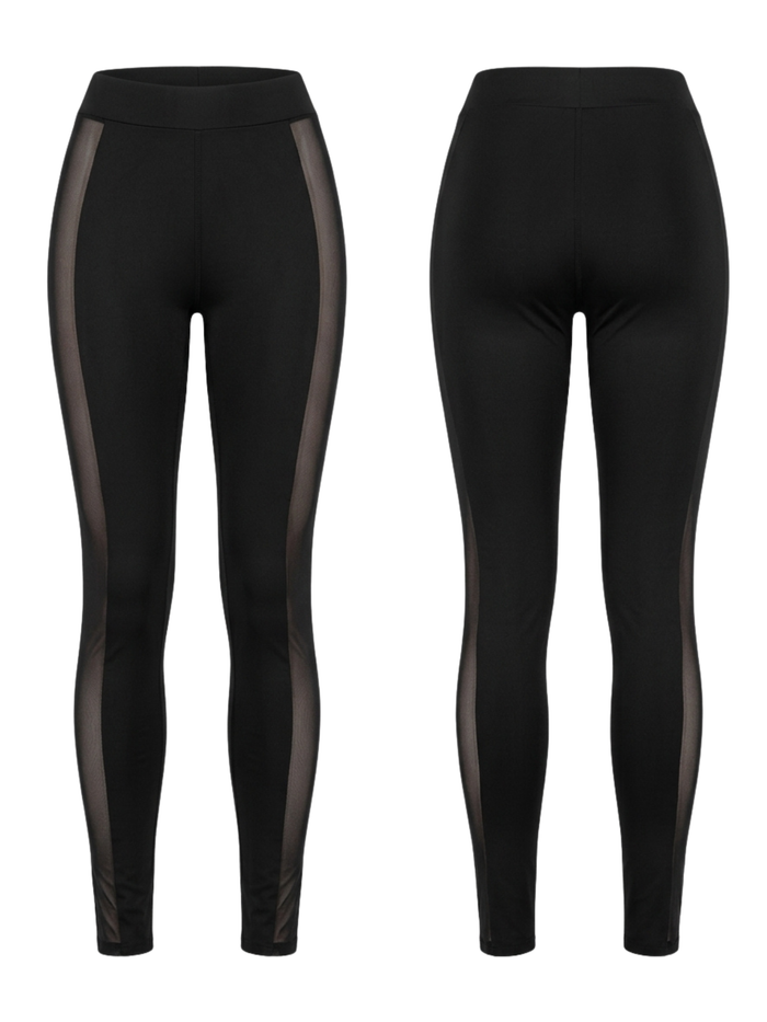 Sexy Sheer Mesh Seamless Leggings