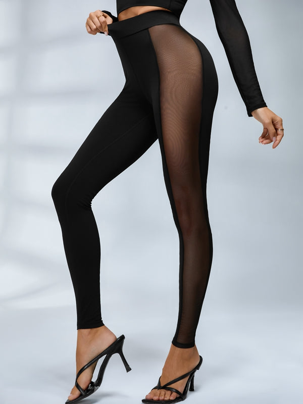 Sexy Sheer Mesh Seamless Leggings
