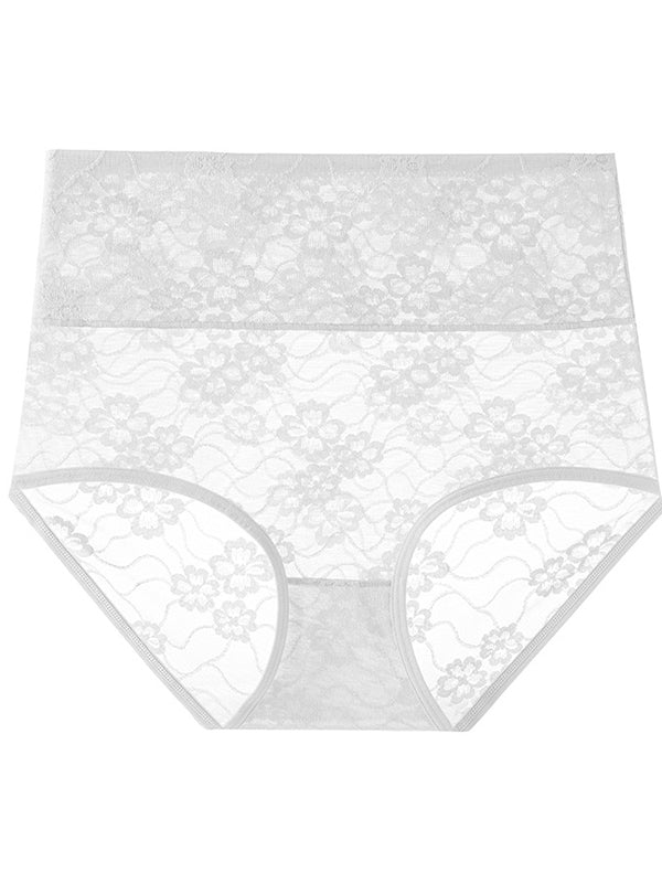 Sexy Solid Color Mesh Lace Panties