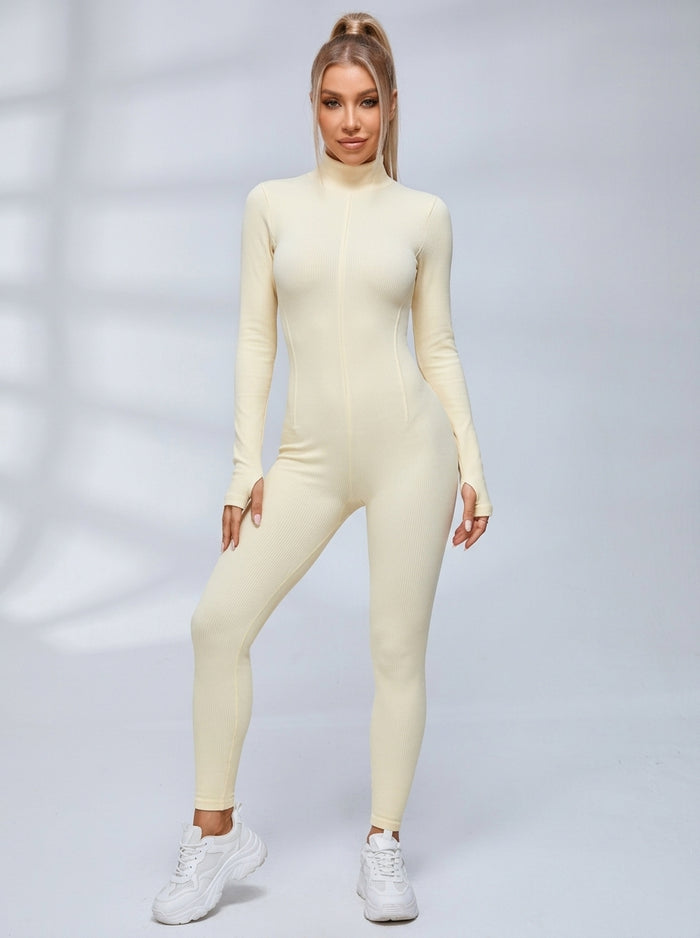 Sexy Zipper Stitch Jumpsuit
