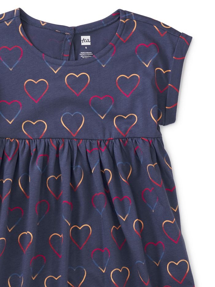 Short Sleeve Empire Dress