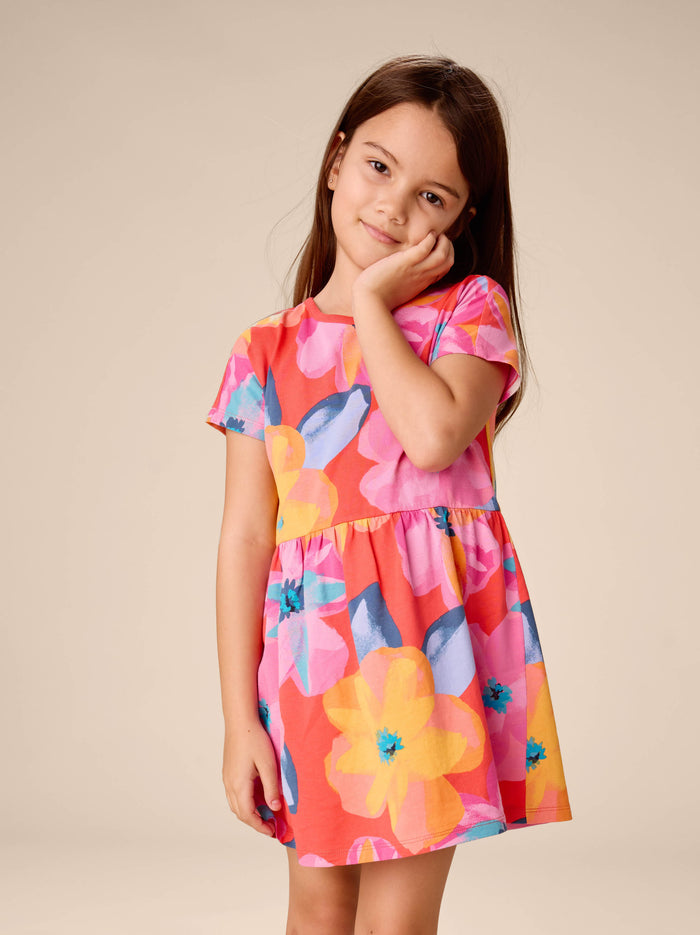 Short Sleeve Twirl Dress