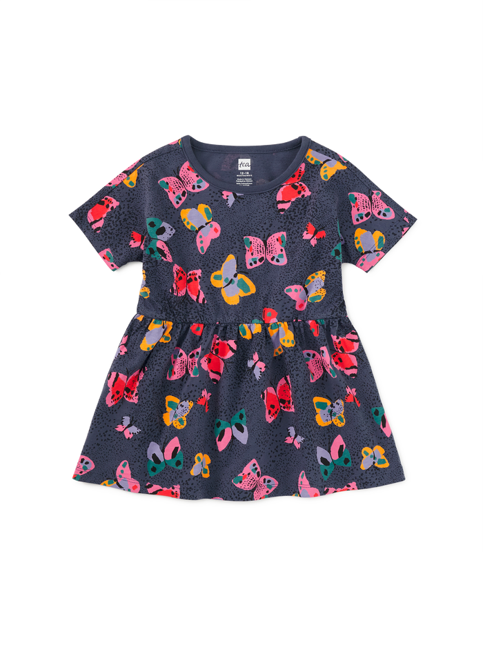 Short Sleeve Twirl Dress