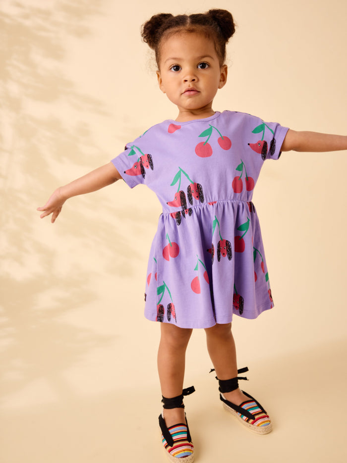 Short Sleeve Twirl Dress