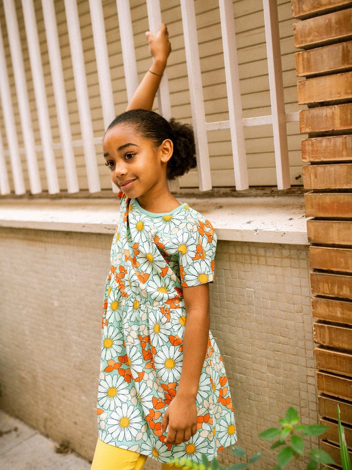 Short Sleeve Twirl Dress