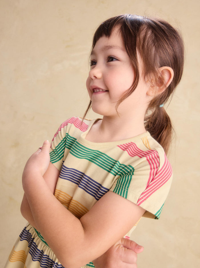 Short Sleeve Twirl Dress