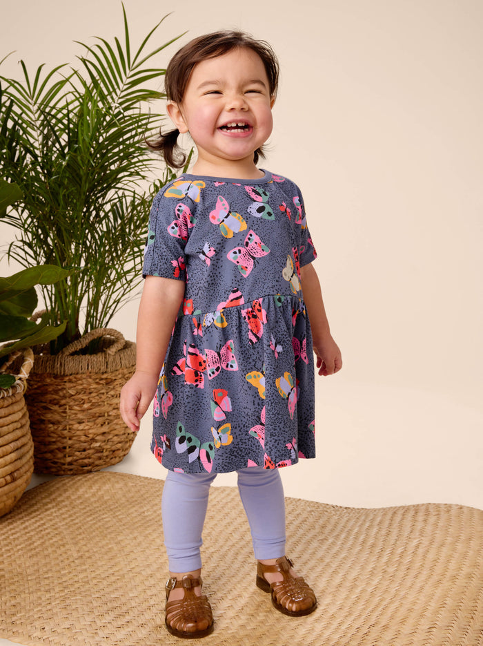 Short Sleeve Twirl Dress