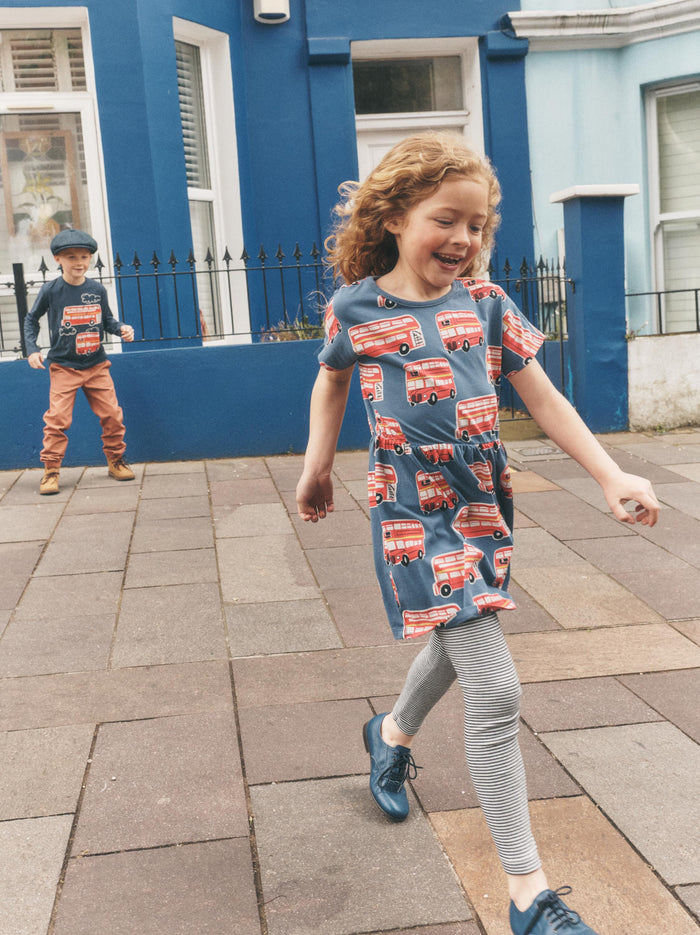 Short Sleeve Twirl Dress