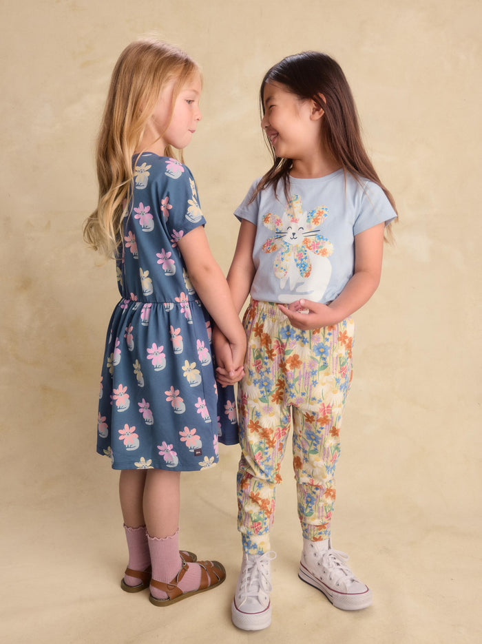 Short Sleeve Twirl Dress