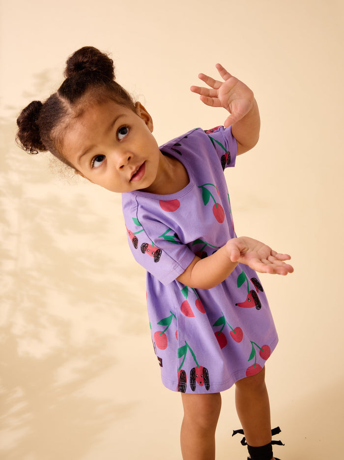 Short Sleeve Twirl Dress