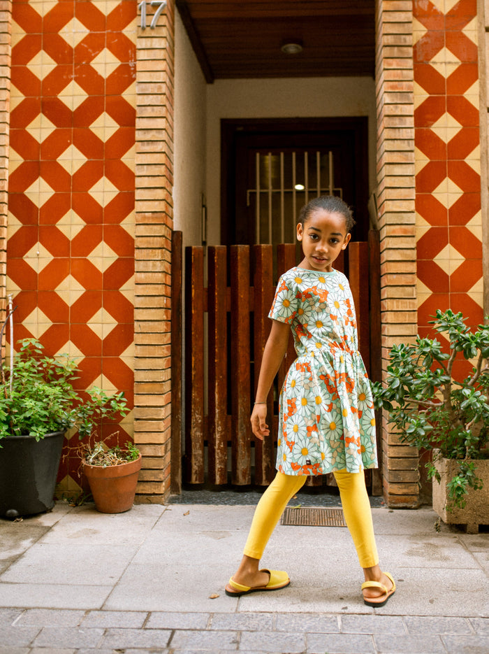 Short Sleeve Twirl Dress