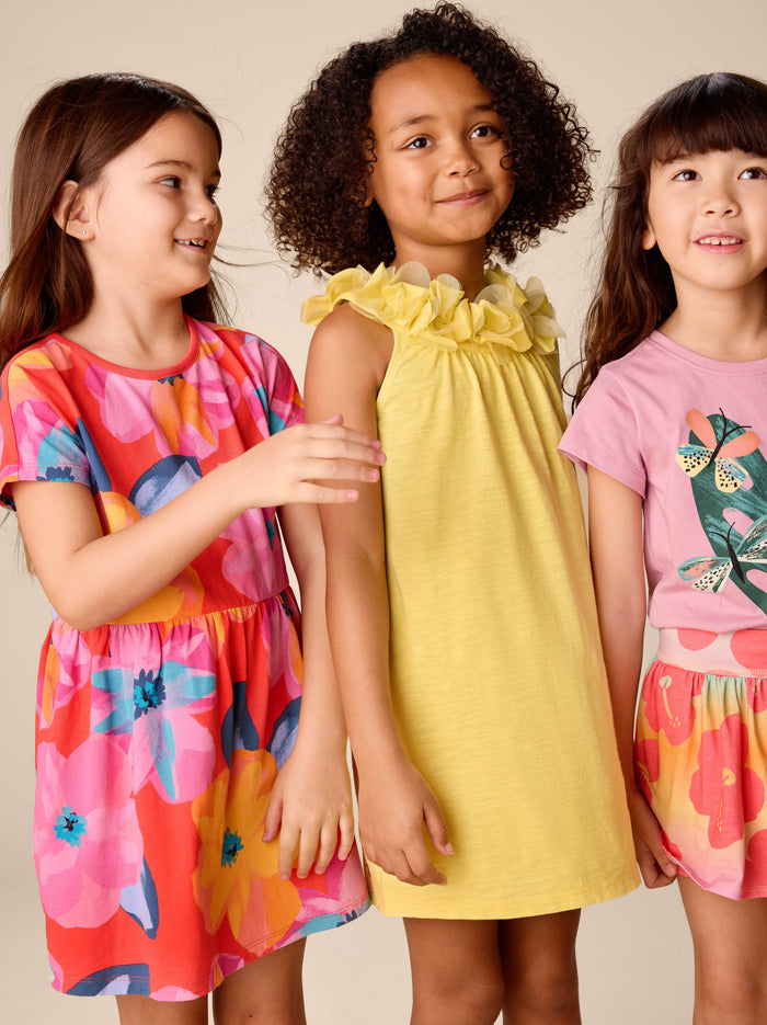 Short Sleeve Twirl Dress