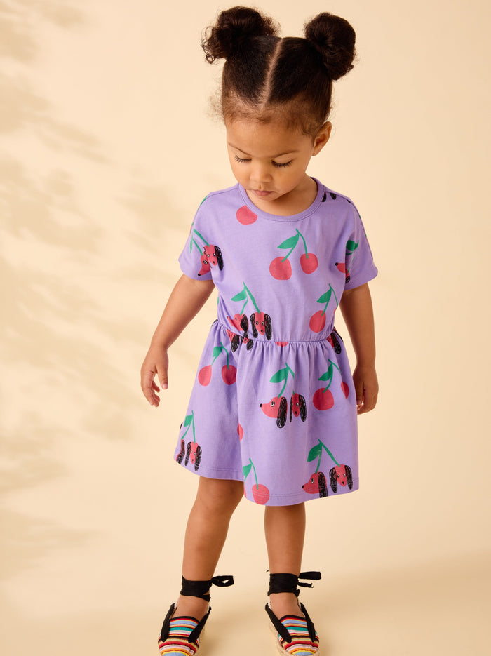 Short Sleeve Twirl Dress