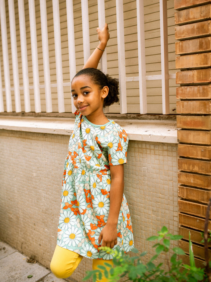 Short Sleeve Twirl Dress