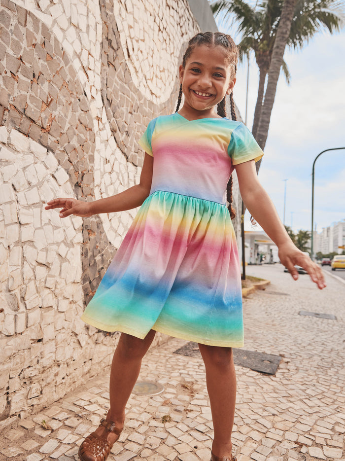 Short Sleeve Wrap Neck Dress