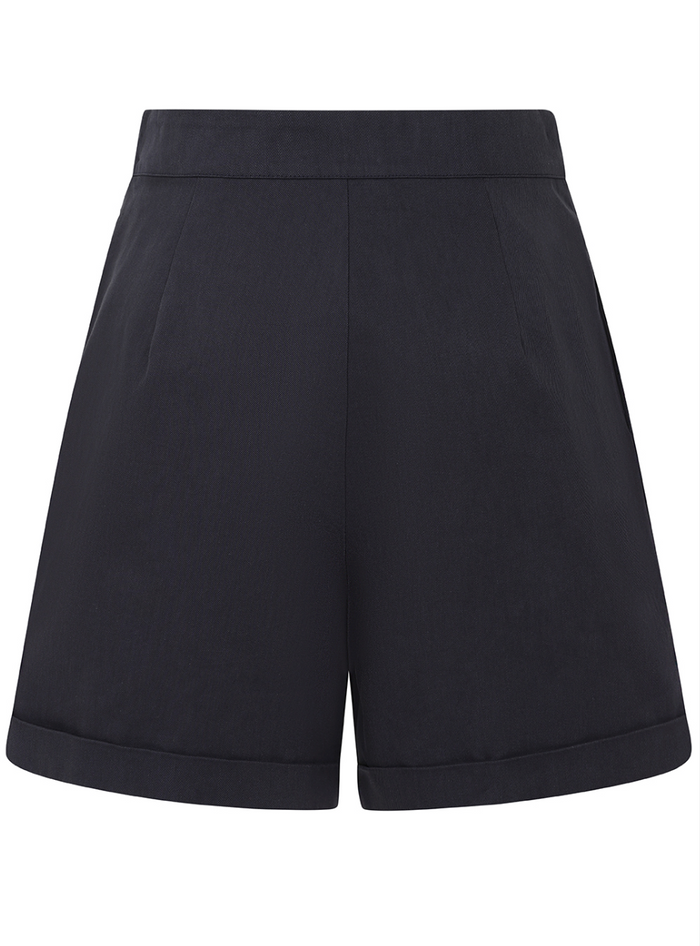 Shorts June Beach Day, Navy Plus Size
