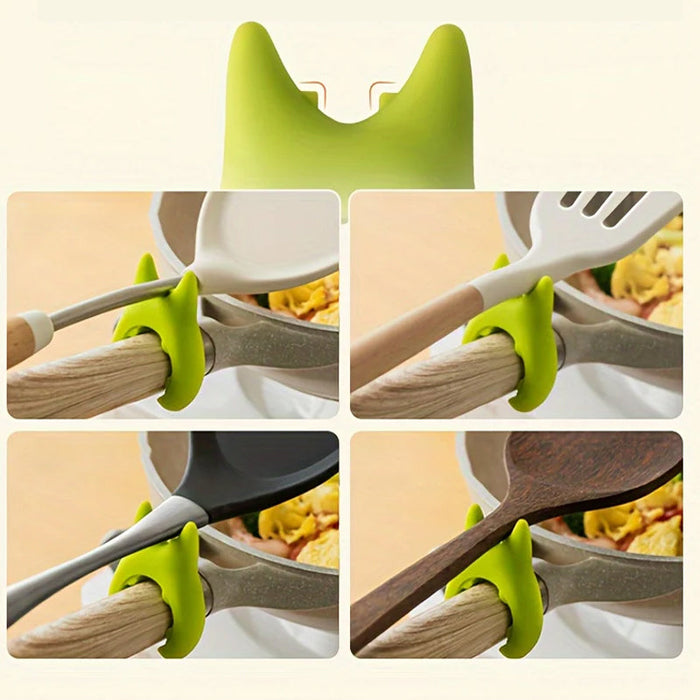 Silicone Pot Clip Spoon Rest