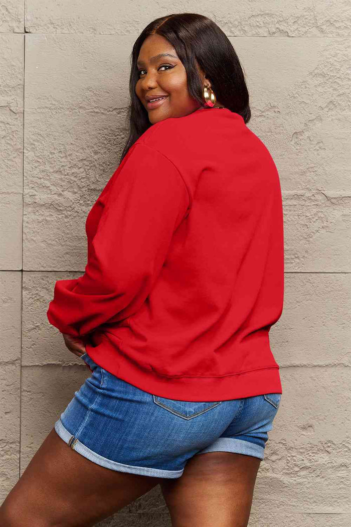 Simply Love Full Size HOMEBODY Graphic Sweatshirt