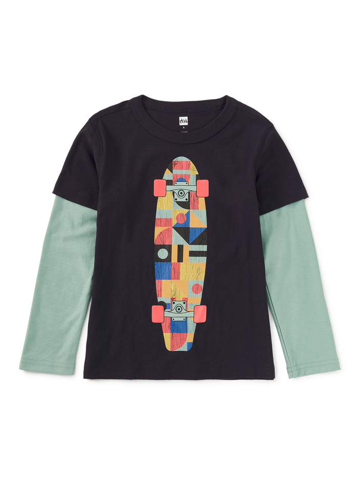 Skateboard Layered Tee