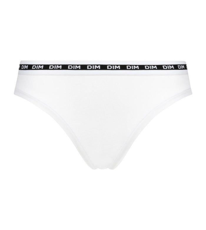 Slip femme échancré Blanc Dim Icons