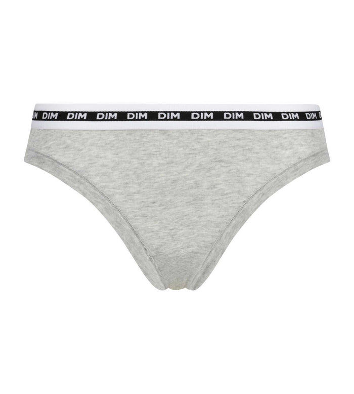 Slip femme échancré Gris Chiné Dim Icons