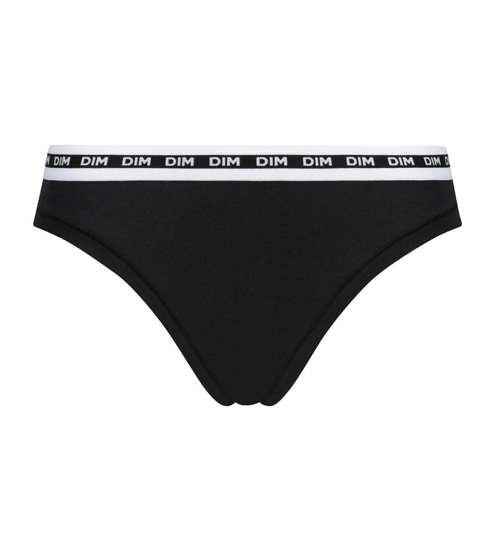 Slip femme échancré Noir Dim Icons