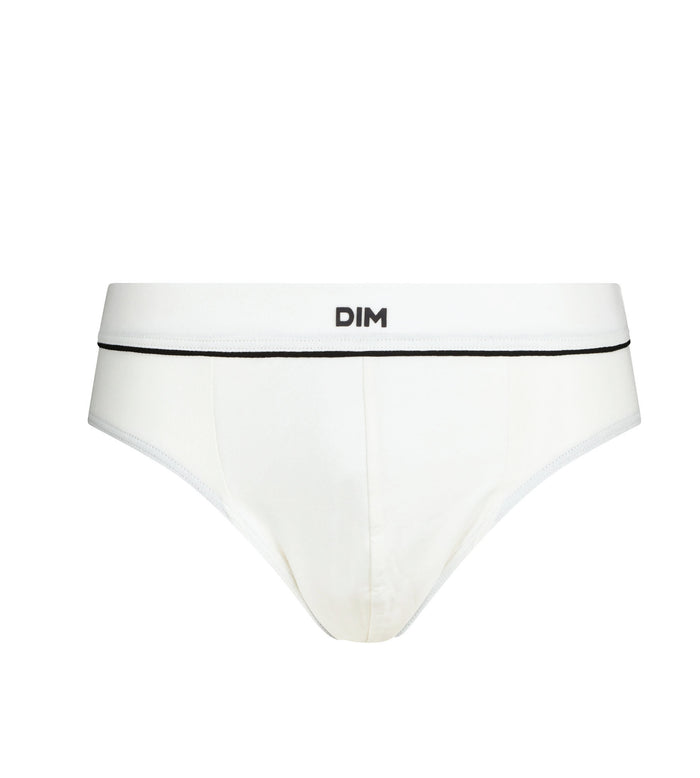 Slip homme en coton modal Blanc Écru Dim Gentleman