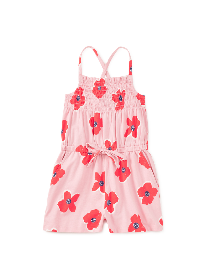 Smocked Strappy Romper
