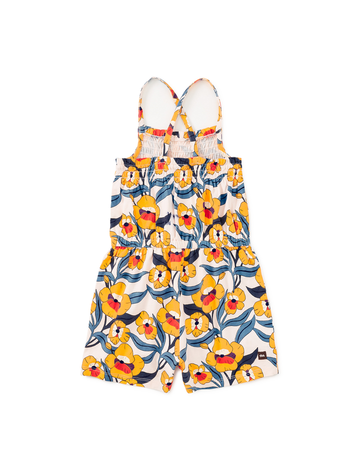 Smocked Strappy Romper