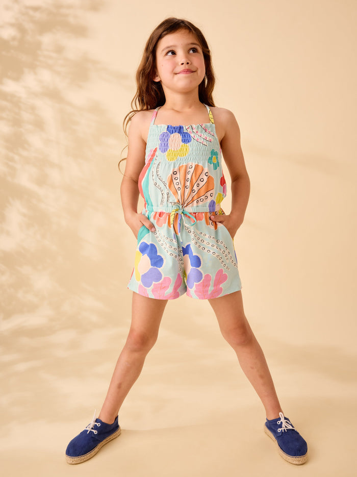 Smocked Strappy Romper