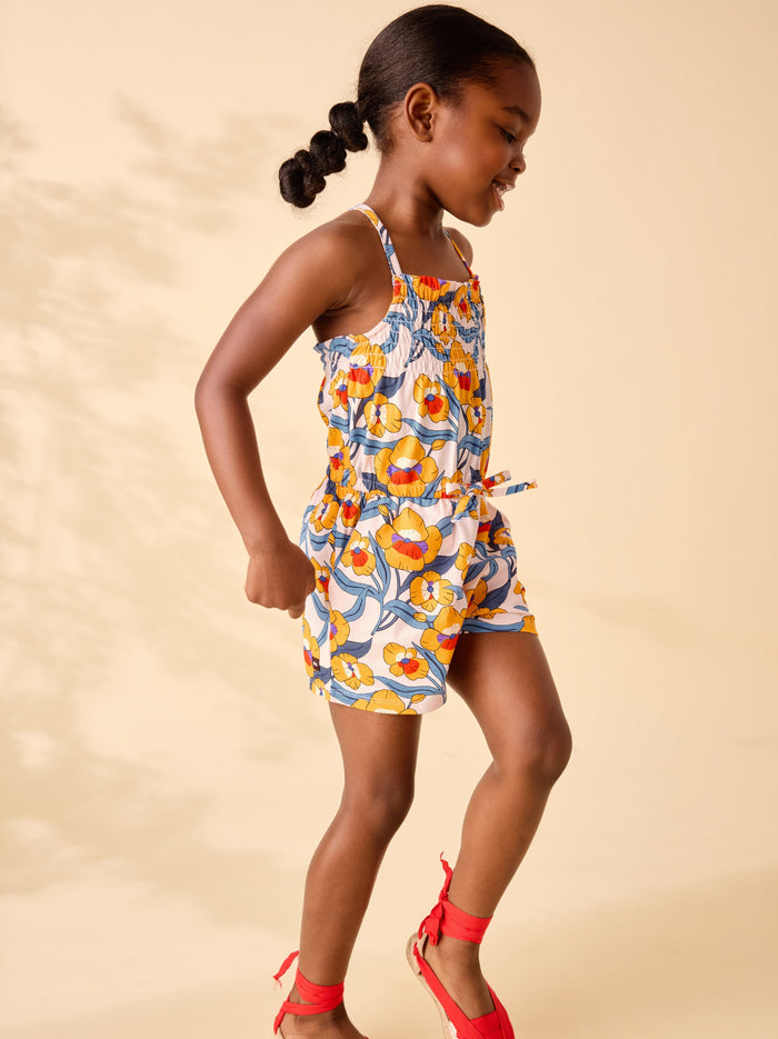Smocked Strappy Romper