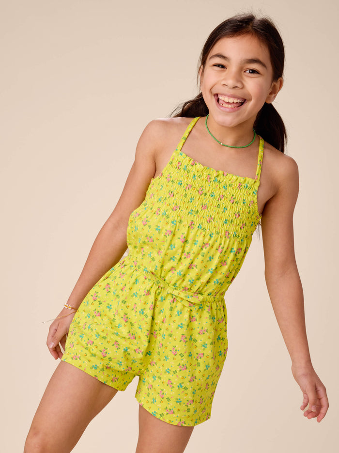 Smocked Strappy Romper