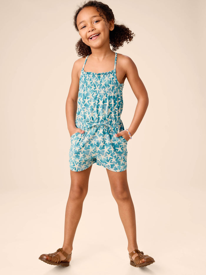 Smocked Strappy Romper