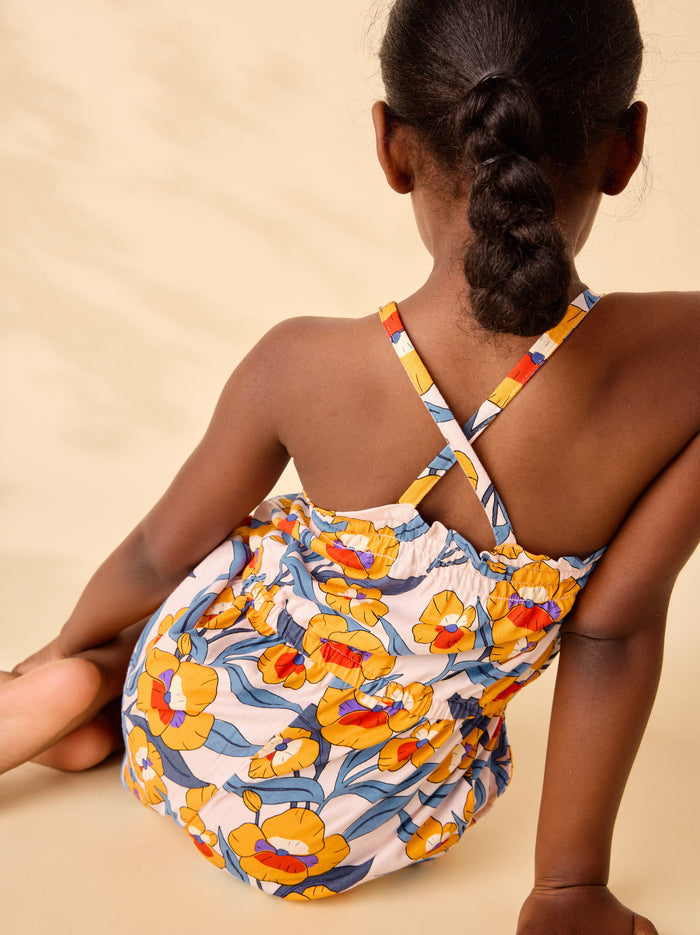 Smocked Strappy Romper