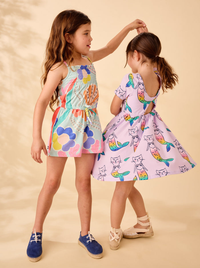 Smocked Strappy Romper