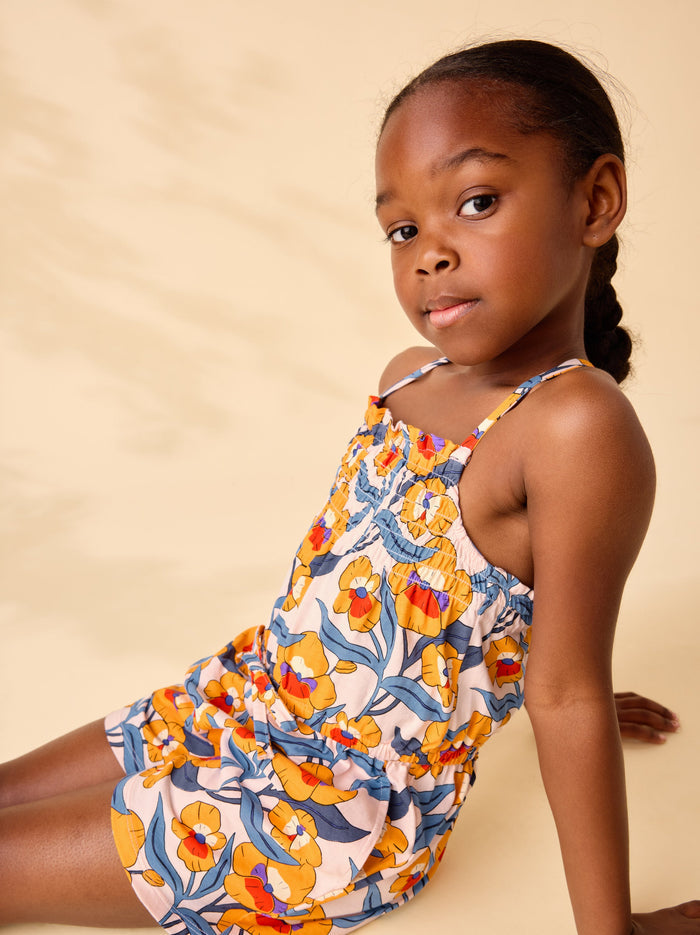 Smocked Strappy Romper