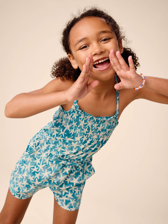 Smocked Strappy Romper