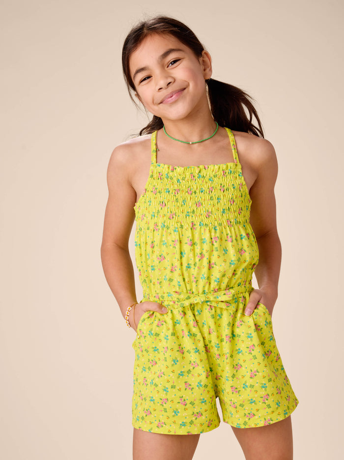 Smocked Strappy Romper