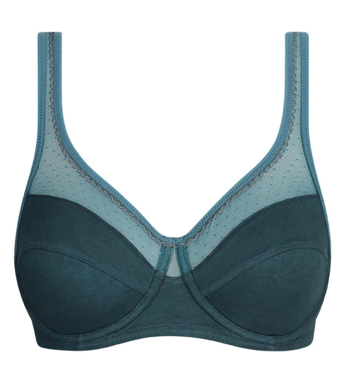 Soutien-gorge emboîtant avec armatures Vert Hydro Generous Coton Bio