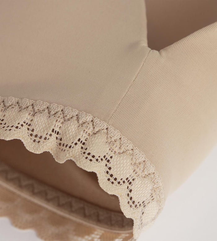 Soutien-gorge fille sans armature microfibre et dentelle Nude Daily