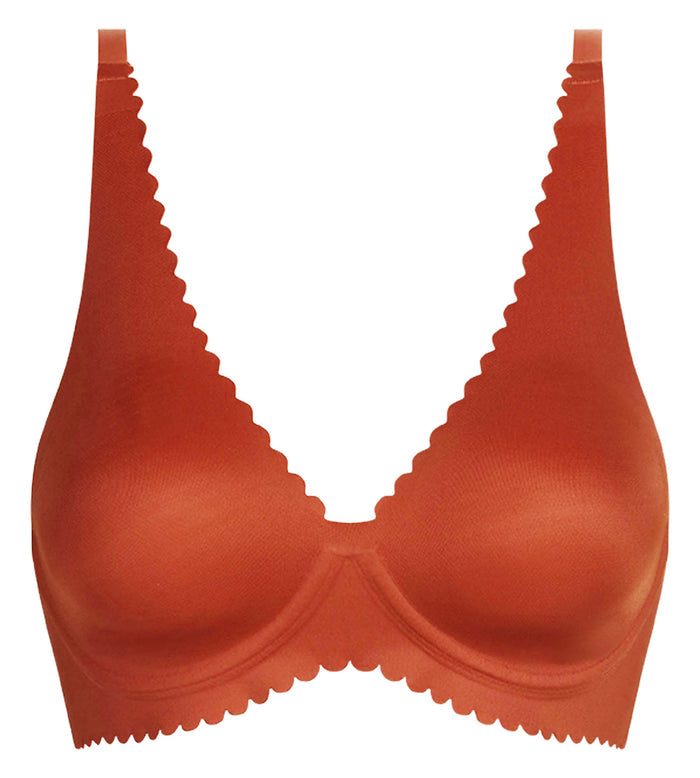 Soutien-gorge foulard à armatures en microfibre brun Body Touch