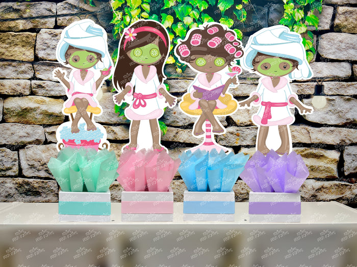 Spa Day Theme | Bridesmaid Party | Bridal Shower Spa Day Party | Table Centerpiece Decoration INDIVIDUAL