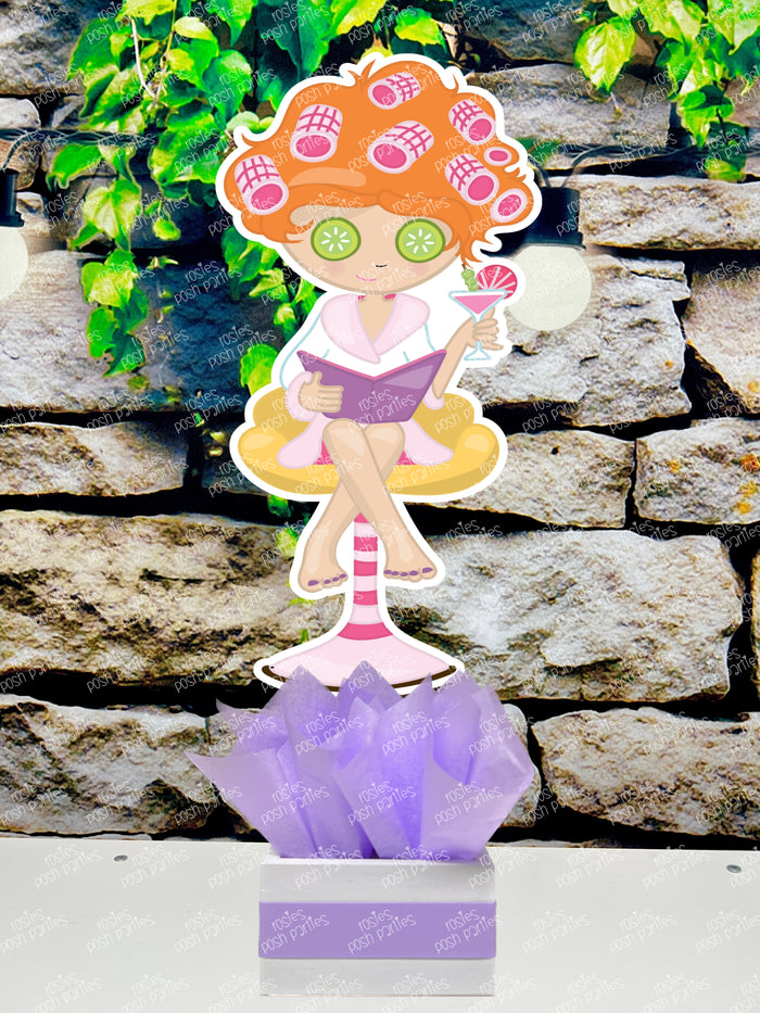 Spa Day Theme | Bridesmaid Party | Bridal Shower Spa Day Party | Table Centerpiece Decoration SET OF 4