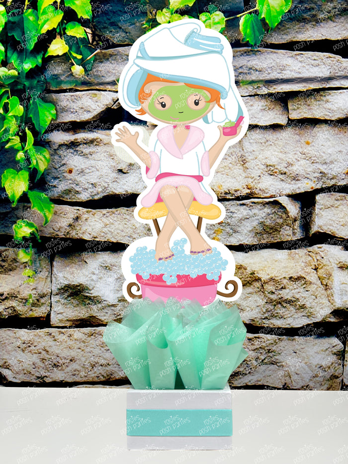 Spa Day Theme | Bridesmaid Party | Bridal Shower Spa Day Party | Table Centerpiece Decoration SET OF 4