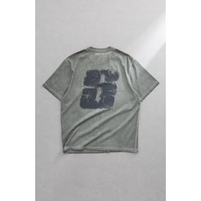 Stampd Broken Ice Transit Tee Oil Washed Iron Grey