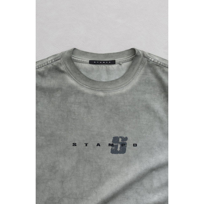 Stampd Broken Ice Transit Tee Oil Washed Iron Grey
