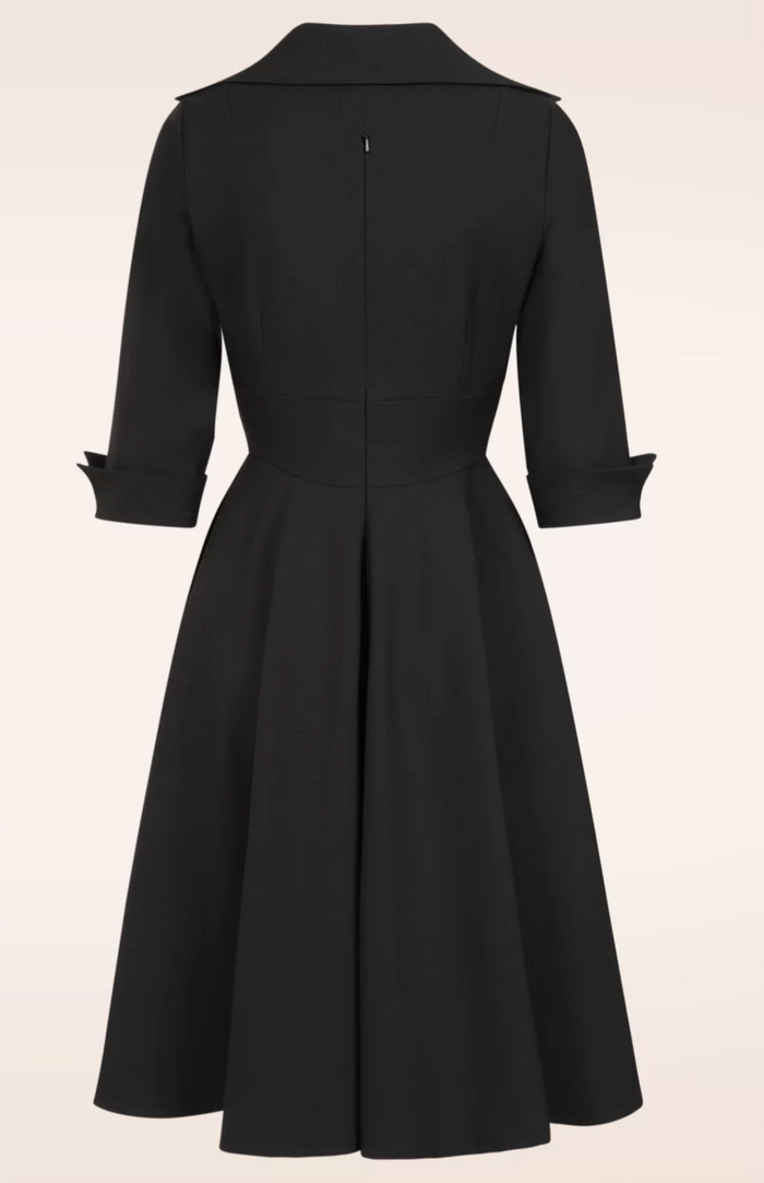 Stilvolles Swingkleid Lorelei, Schwarz
